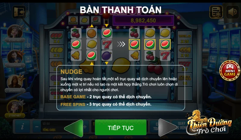 Quy tắc trả thưởng trong Classic Fruits