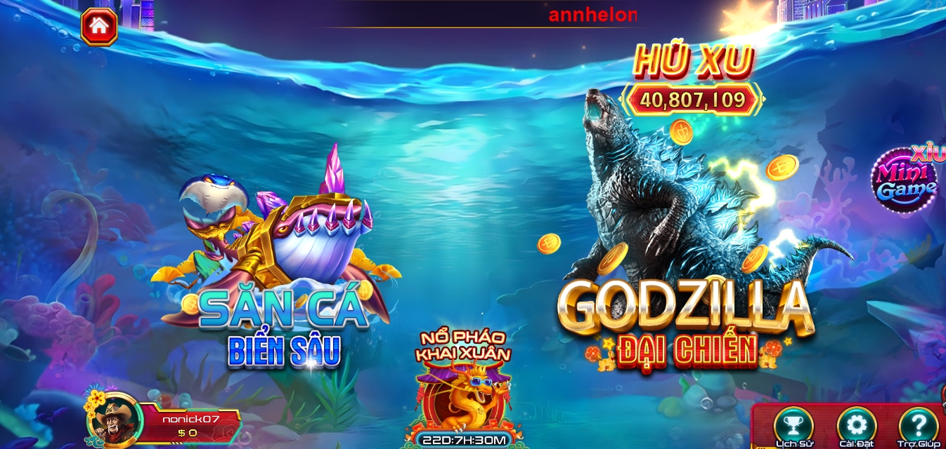 Bắn cá Godzilla Đại Chiến TDTC là tựa game bắn cá độc quyền